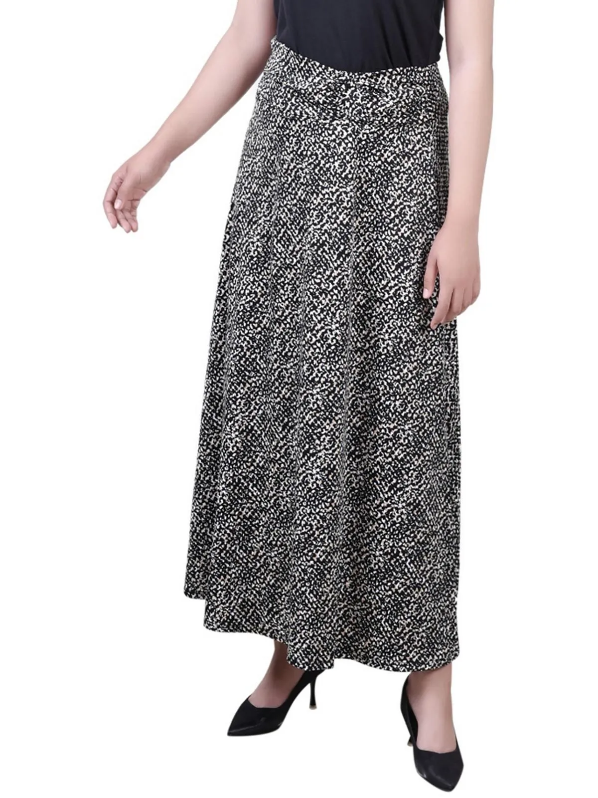 Petites Womens Long Maxi Skirt