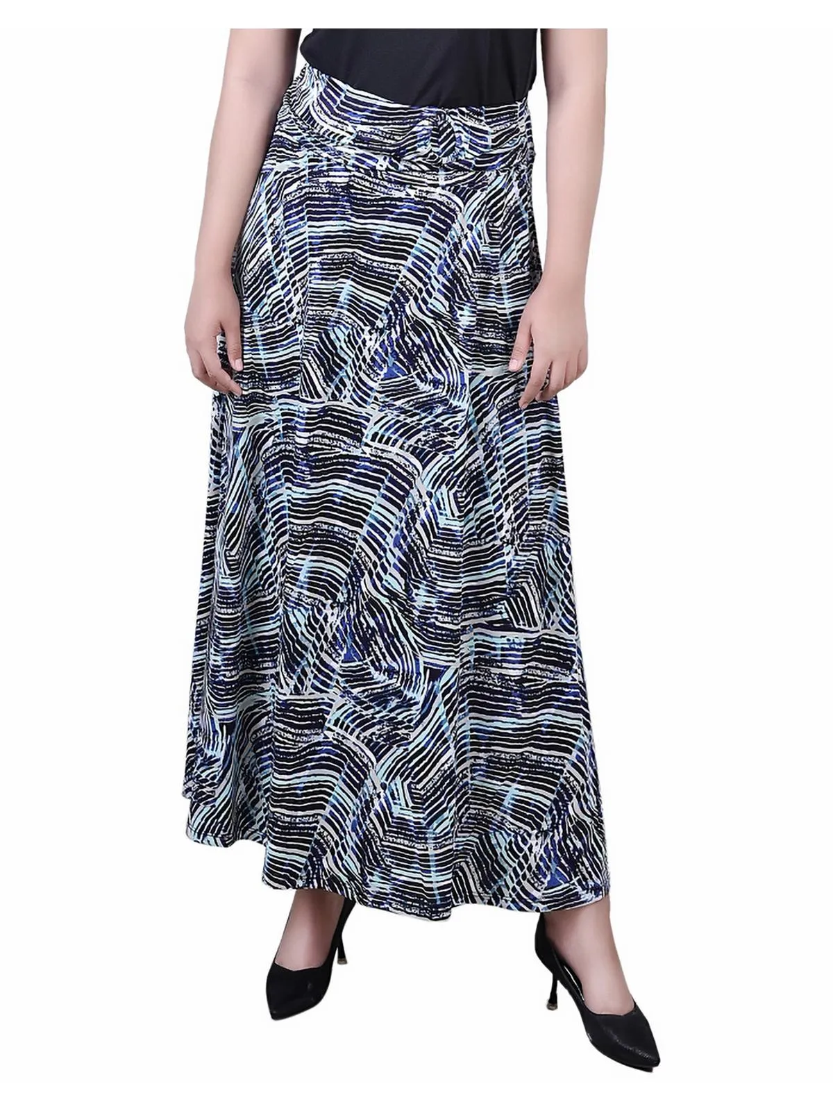 Petites Womens Long Maxi Skirt