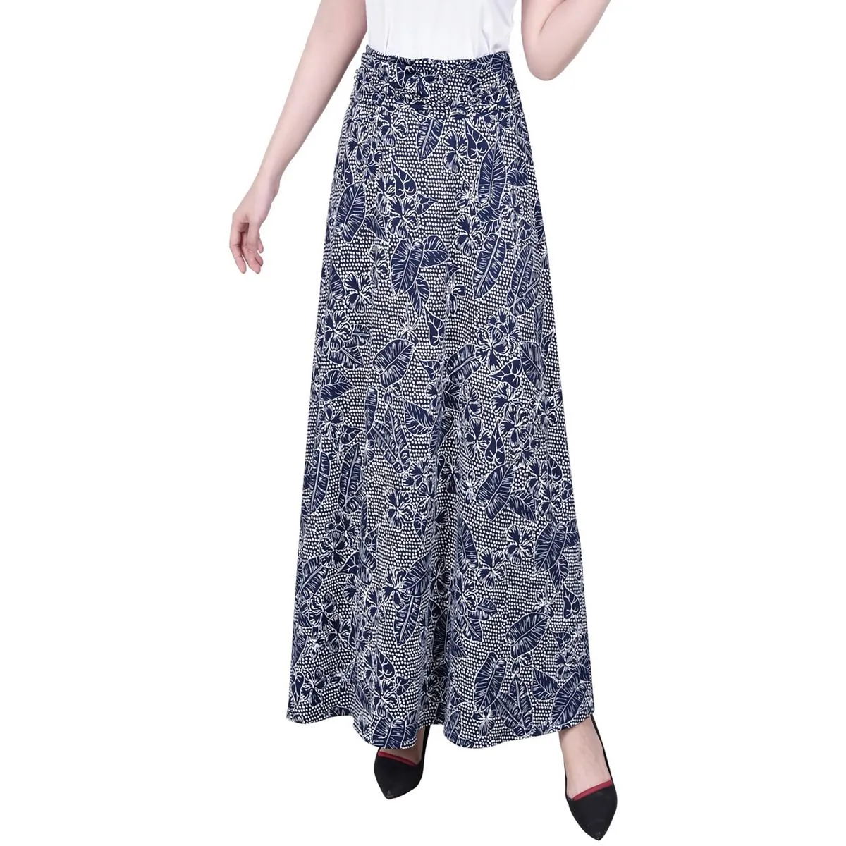 Petites Womens Long Maxi Skirt