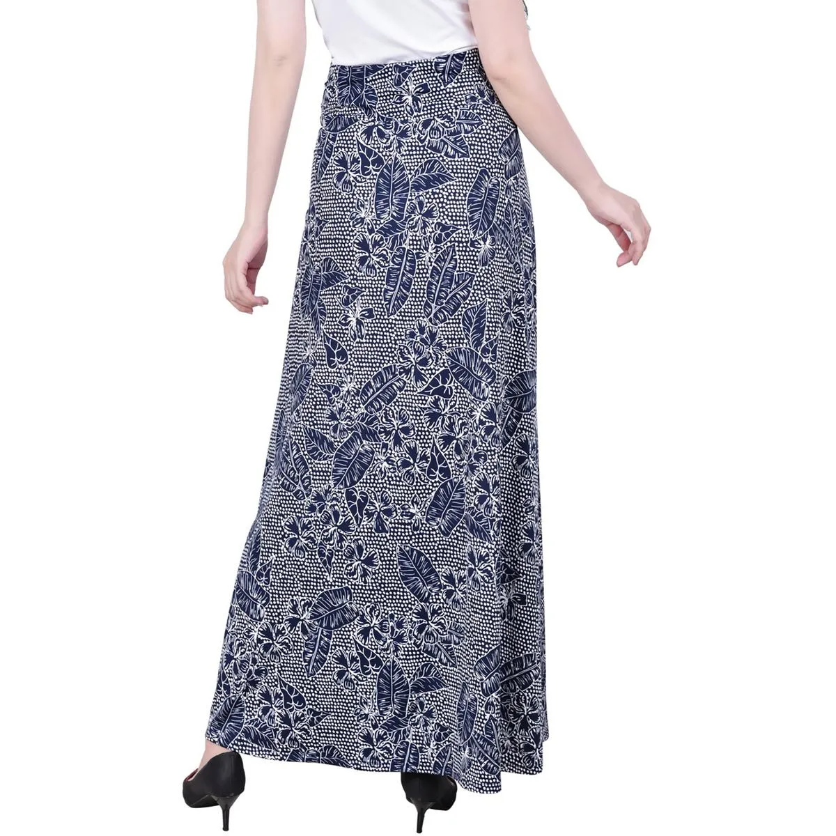 Petites Womens Long Maxi Skirt