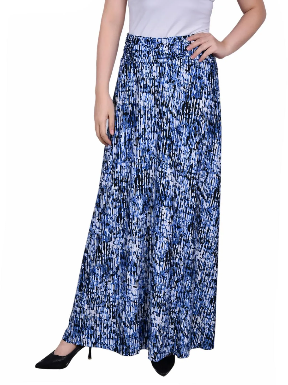 Petites Womens Long Maxi Skirt