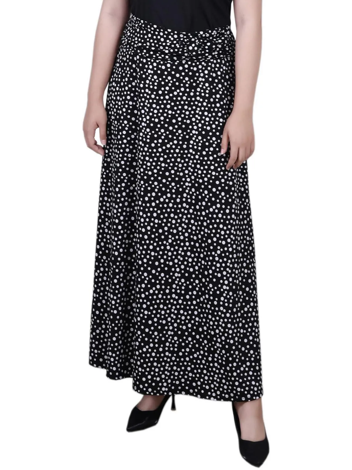 Petites Womens Long Maxi Skirt