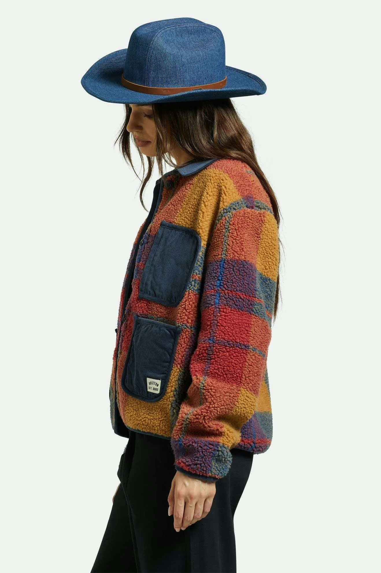 Range 70's Cowboy Hat - Denim Brixton