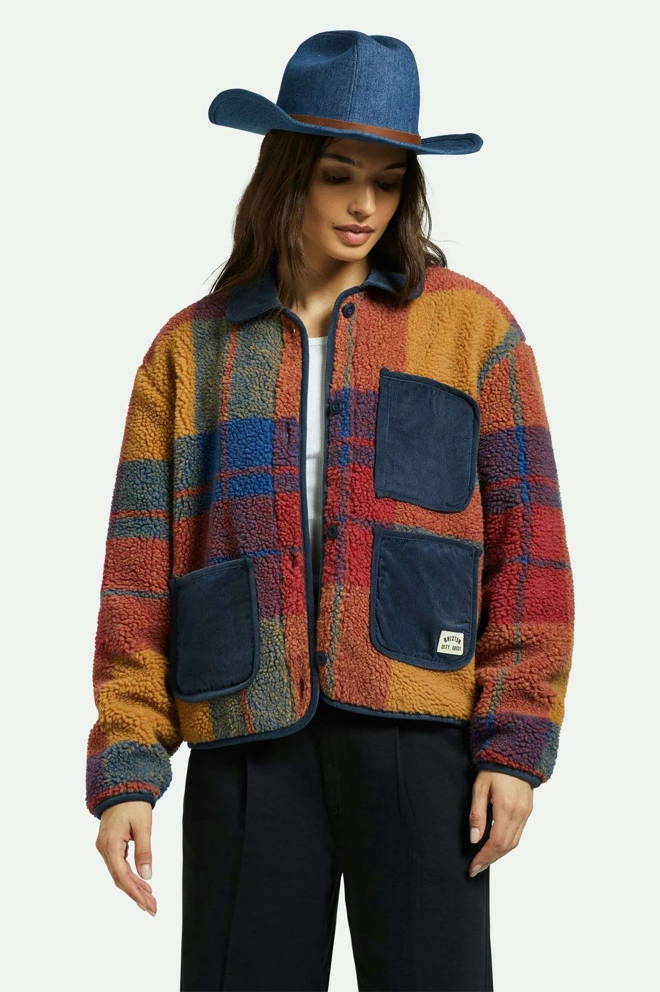 Range 70's Cowboy Hat - Denim Brixton