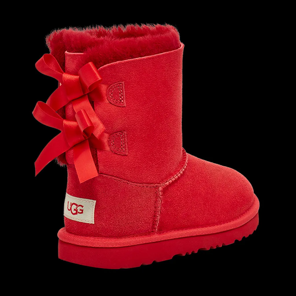 Red Bailey Bow Toddler Winter Boots