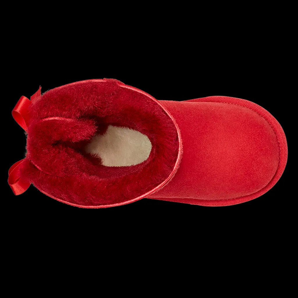Red Bailey Bow Toddler Winter Boots