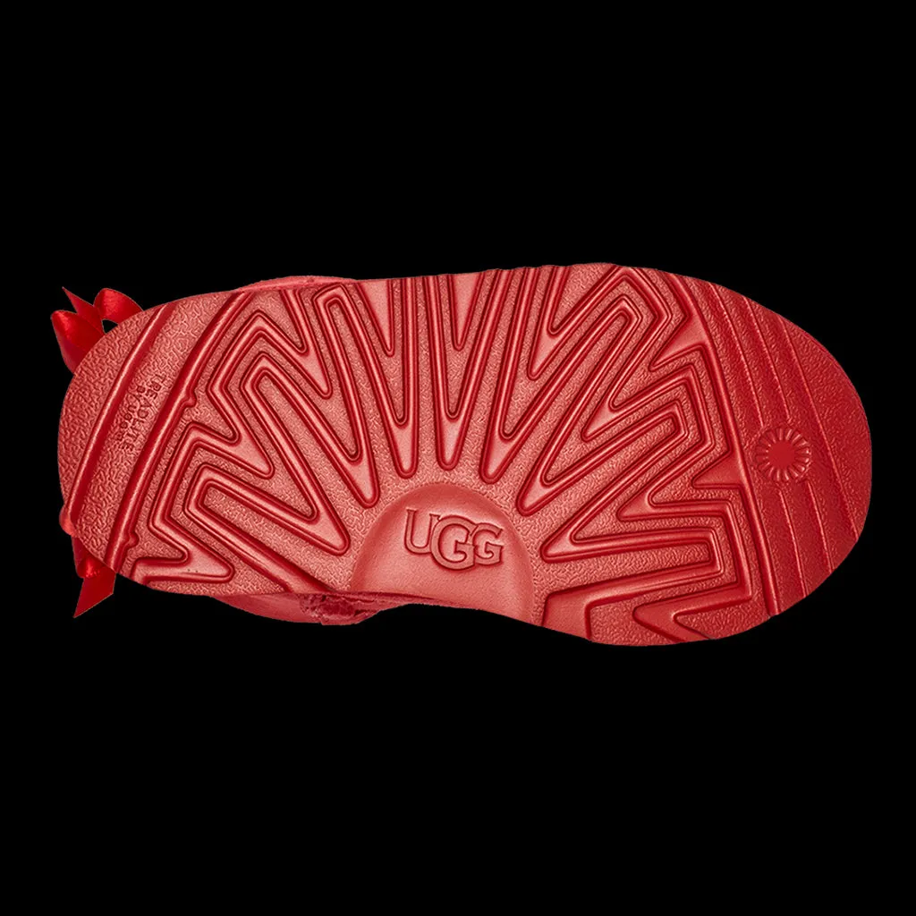 Red Bailey Bow Toddler Winter Boots