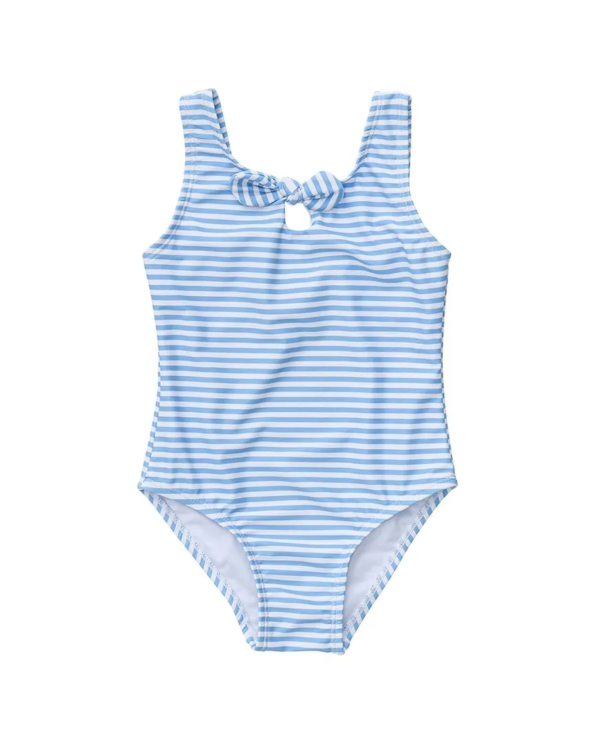 Snapper Rock Sustainable Stripe Bow Swimsuit