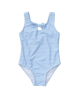 Snapper Rock Sustainable Stripe Bow Swimsuit