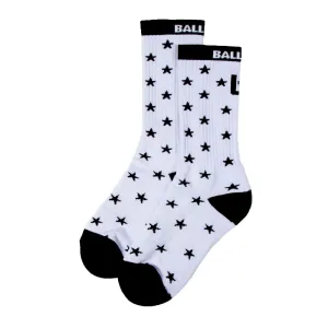 Star Socks in White Ballislife