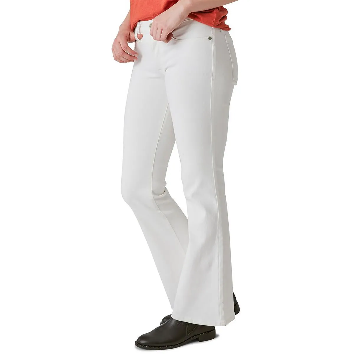 Sweet Womens Mid-Rise Stretch Flare Jeans