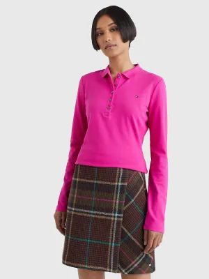 Tommy Hilfiger Slim Fit Long-Sleeve Polo - Women