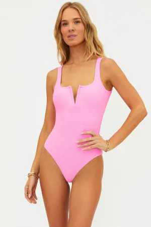 Tropez One Piece Prism Pink Beach Riot