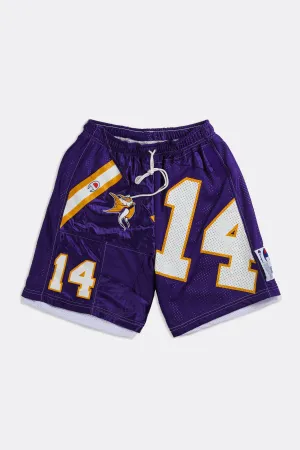 Unisex Rework Vikings NFL Jersey Shorts - Women-S, Men-XS Frankie