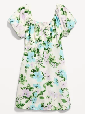 V-Neck Mini Swing Dress for Women