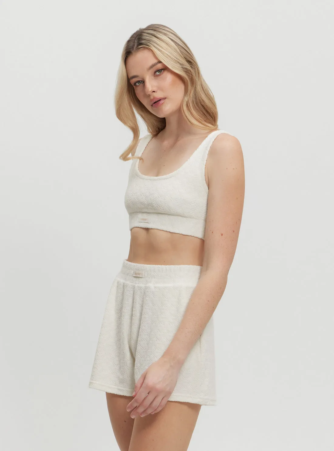 White Lola Active Top Guess