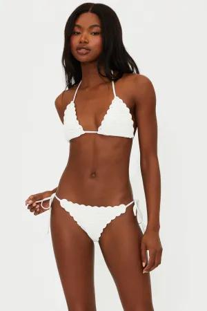 Winona Top White Crochet Beach Riot
