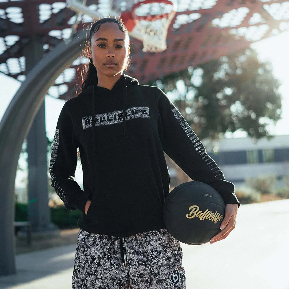 WMNS Splash Hoodie in Black/Grey Ballislife