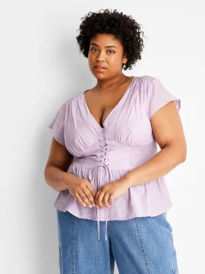 Women's Corset Top,Lilac