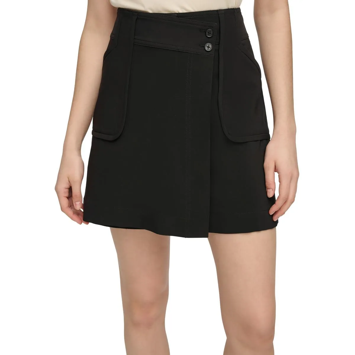Womens Crepe Mini Skort