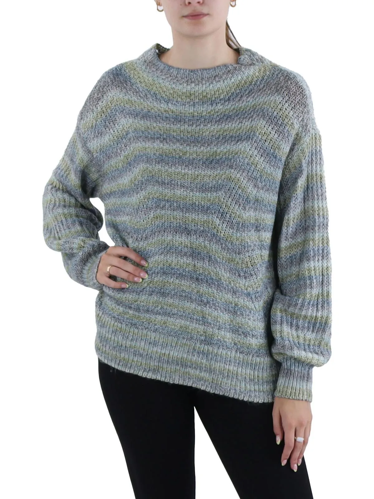 Womens Crochet Winter Solstice Pullover Sweater
