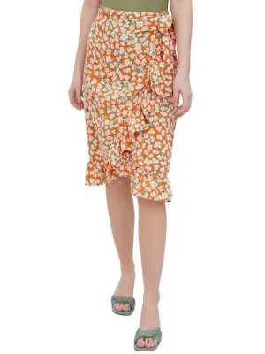 Women's Floral-Print Ruffled Skirt,Multi