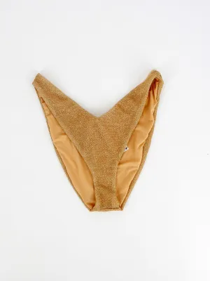 Women's Glitter Bkini Bottom,Gold