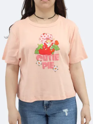 Women's Graphic Printed T-Shirt,Peach