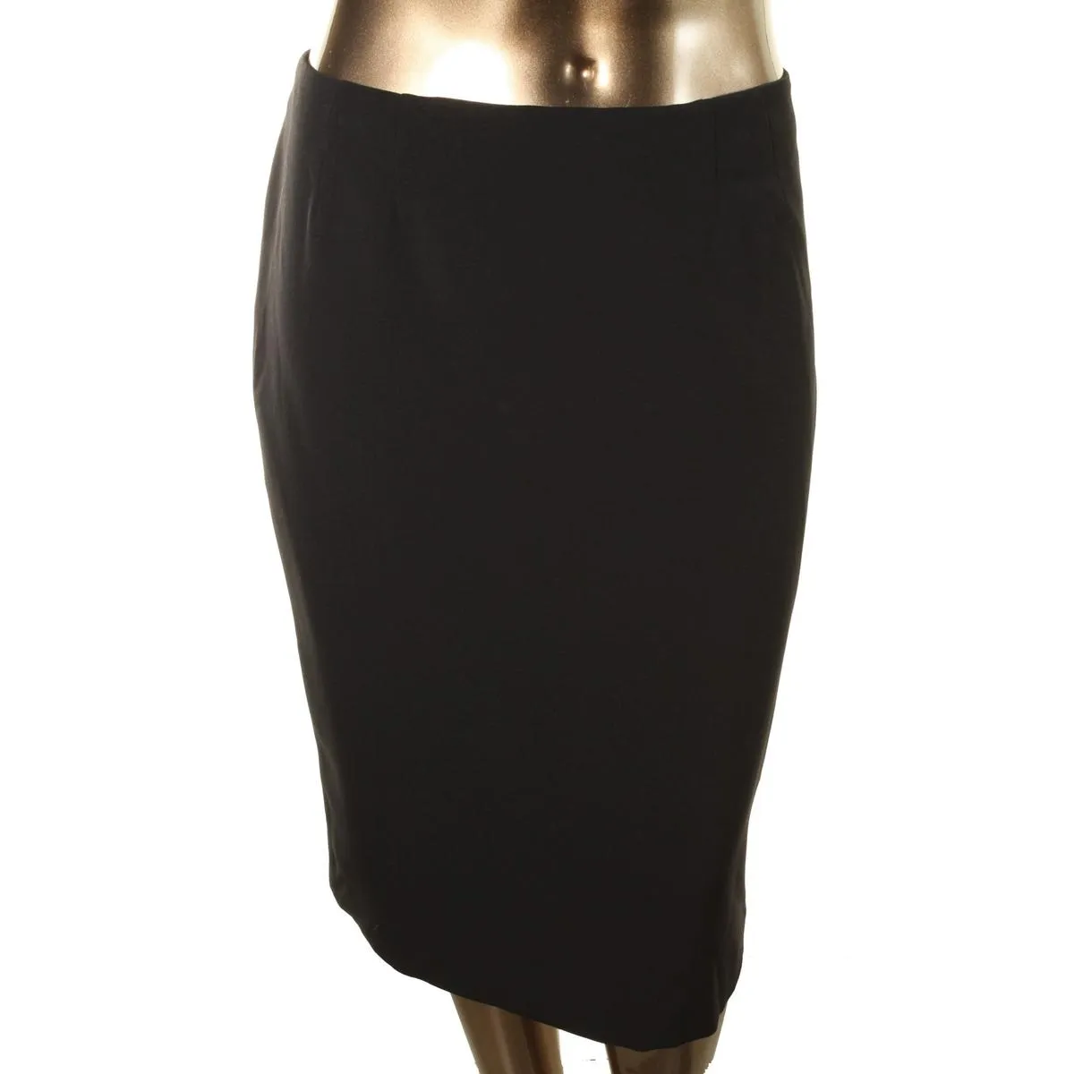 Womens Knee-Length Lined Pencil Skirt