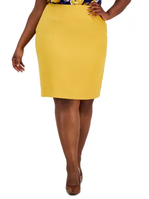 Women's Plain Classic Skirt,Yellow