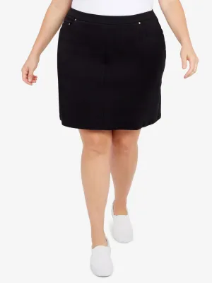 Women's Plain Skirt,Black
