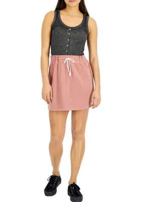 Women's Plain Solid Skirt,Brown