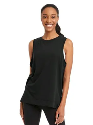 Women's Plain Sport Tank Top,Black