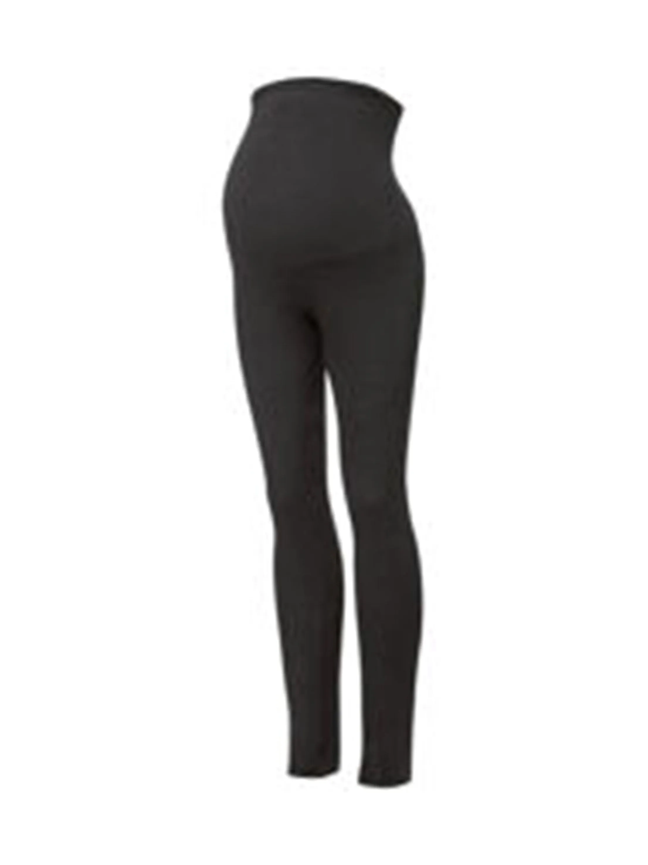 Women's Pregnant Plain Leggings,Black