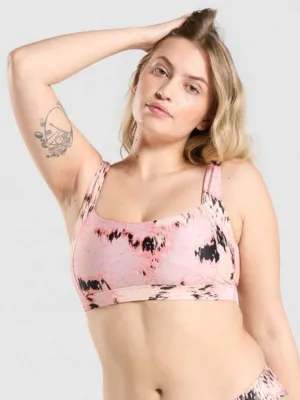 Women's Printed Bikini Top,Nude
