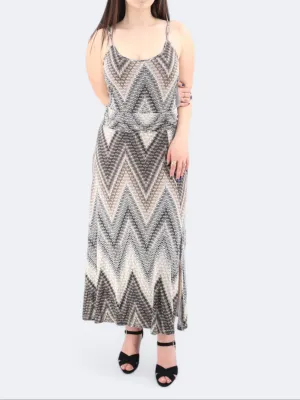 Women's Printed Side Slit Dress,Multi