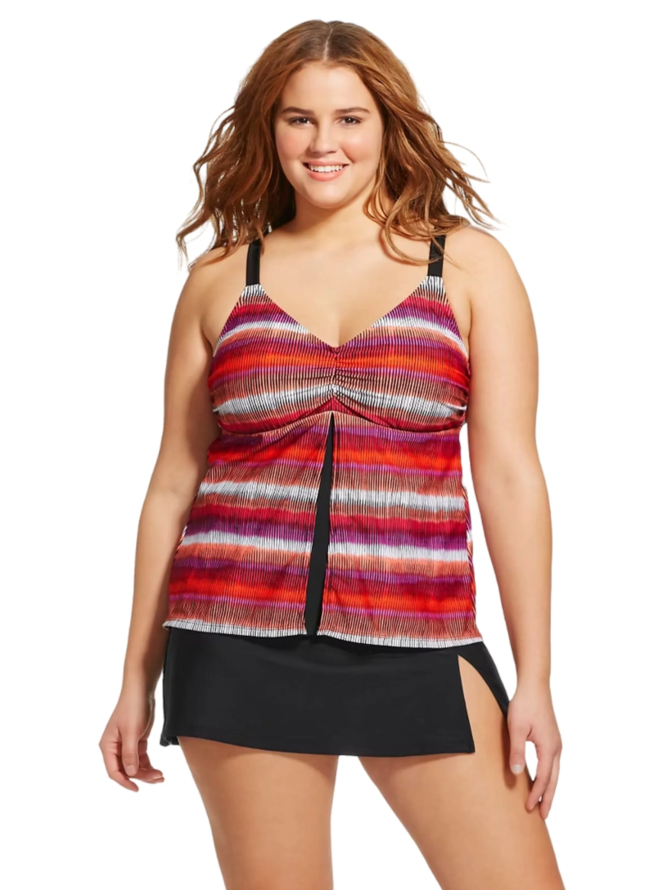 Women's Printed Tankini Top,Multi