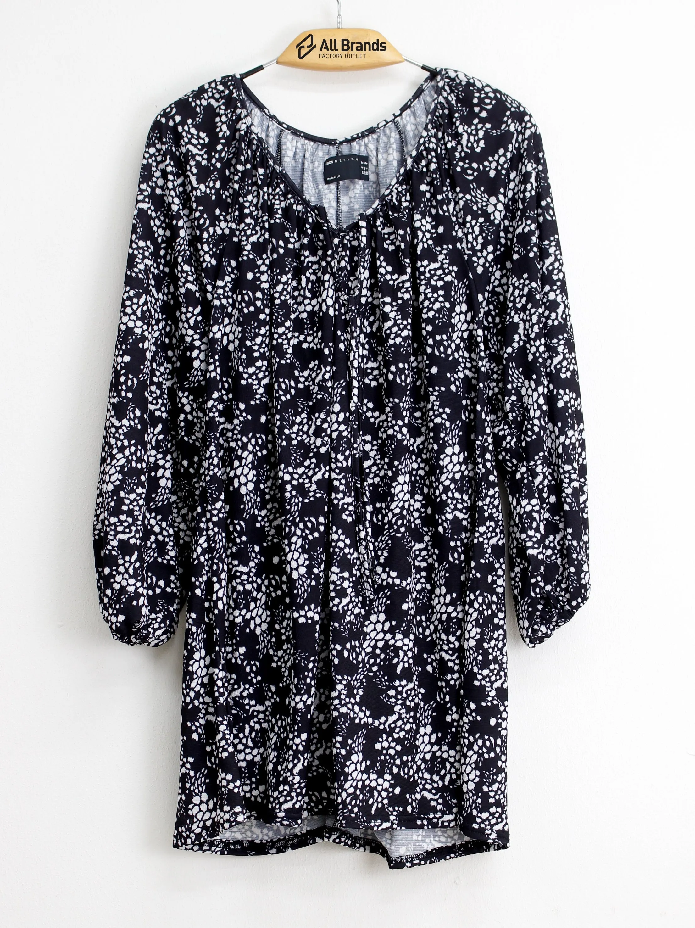 Women's Printed Top,Black