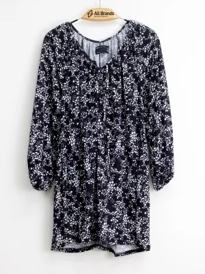 Women's Printed Top,Black