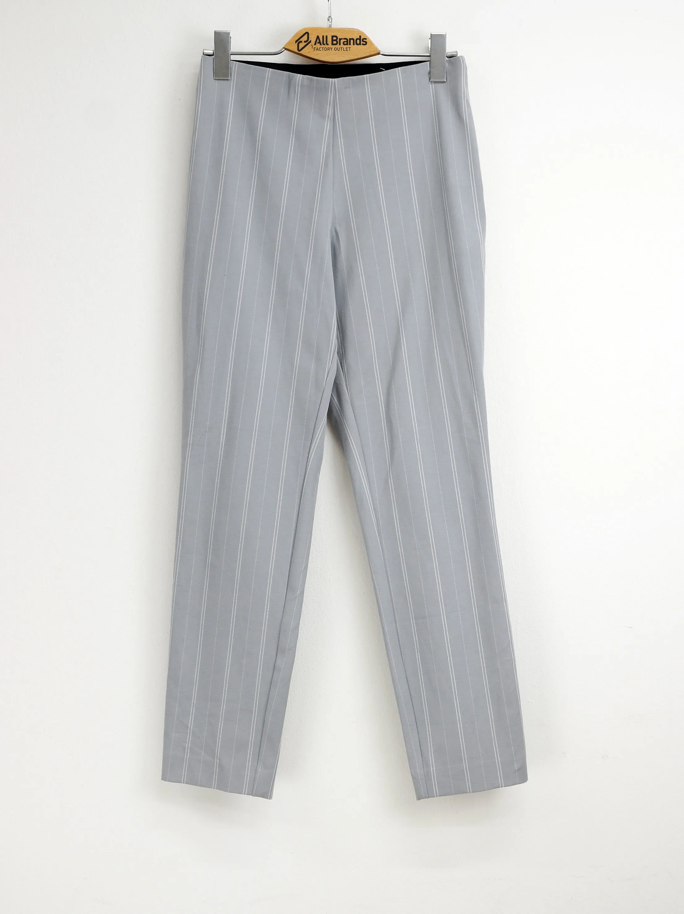 Women's Stripped Pants,Grey/White