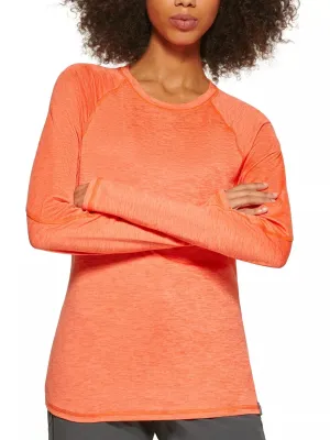 Women's Textured Sport Top,Orange