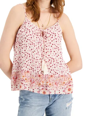 Women's Tiered Printed Camisole,Multi