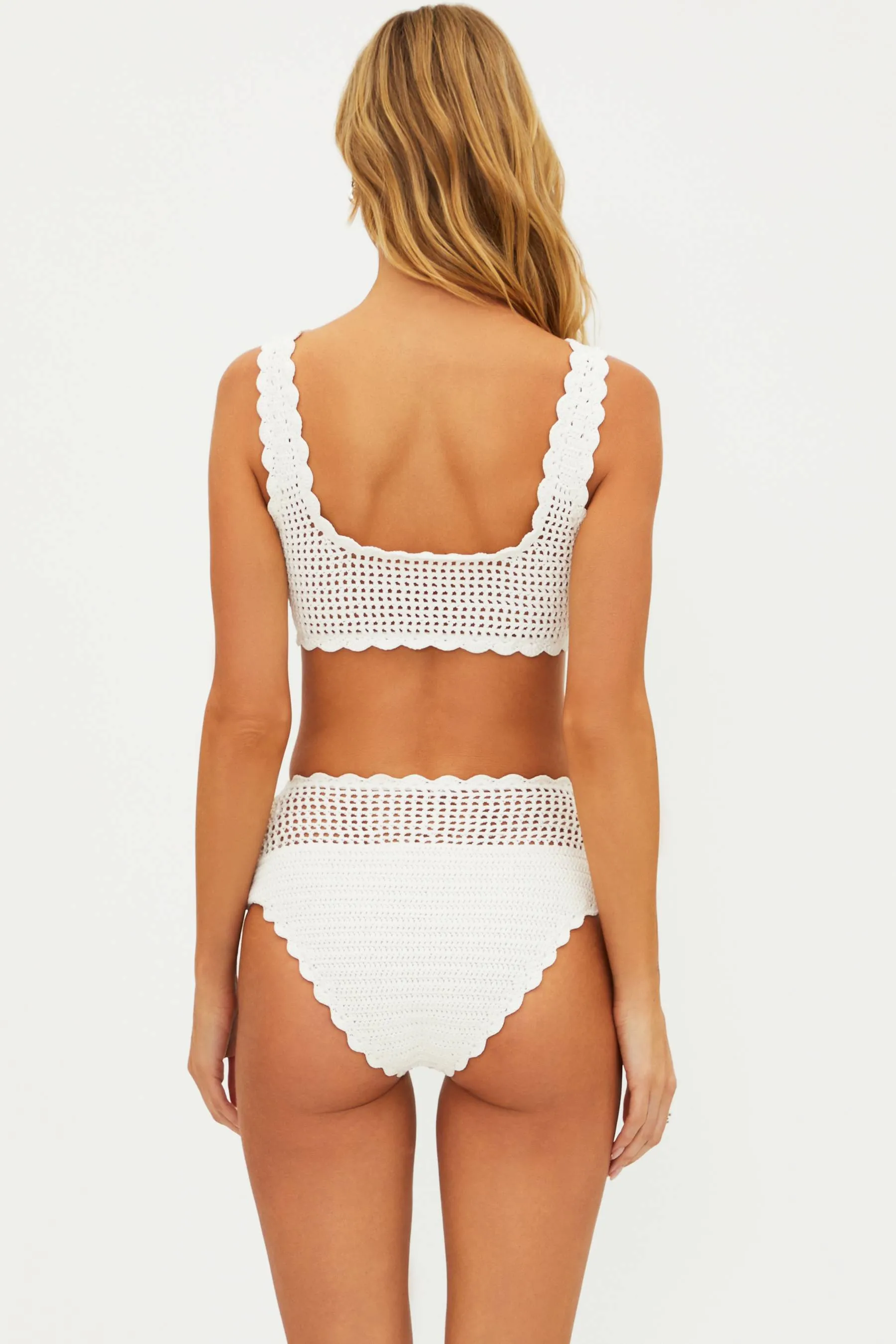 Wyatt Bottom White Crochet Beach Riot